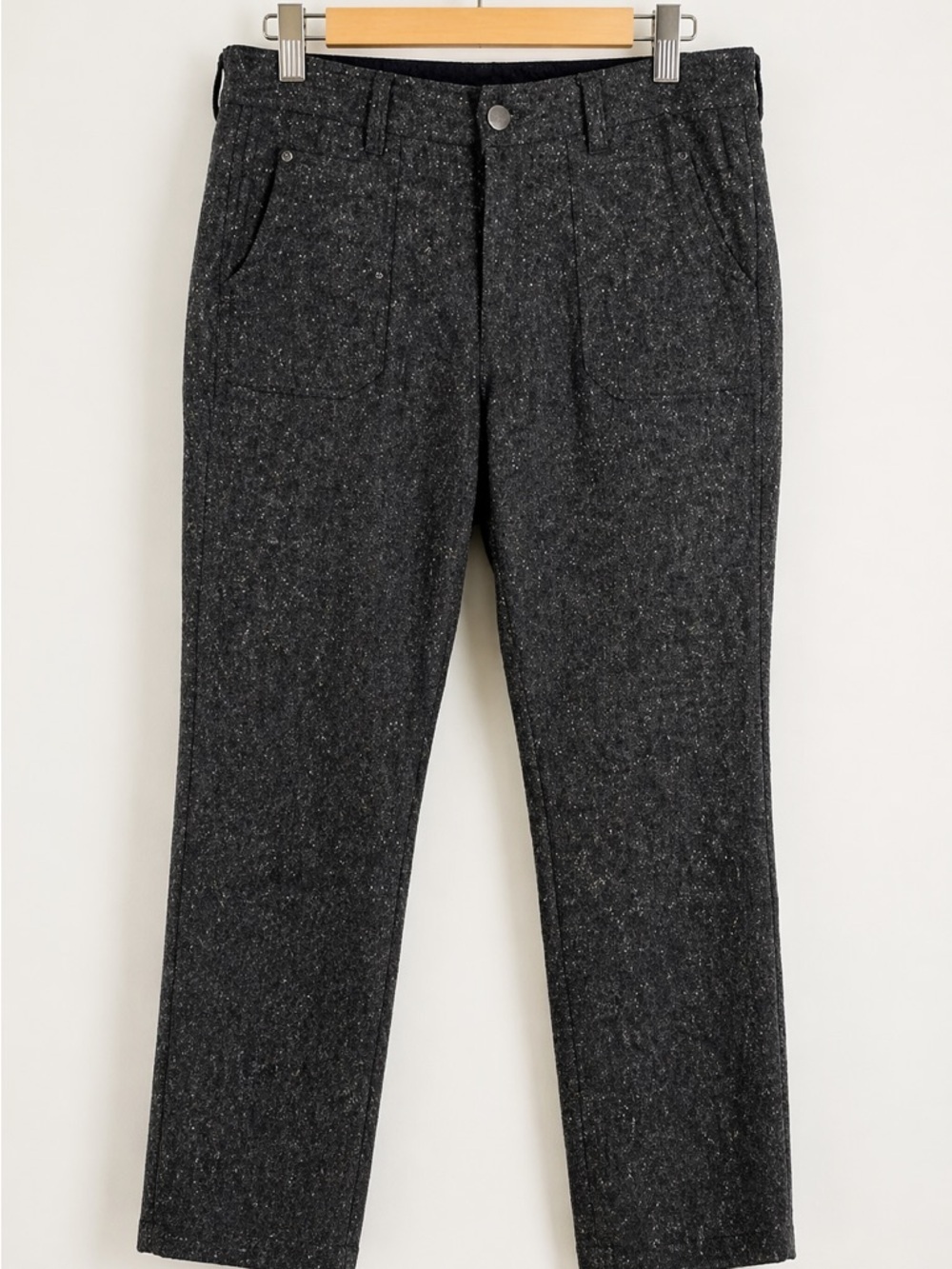 Vintage woolrich Wool Blend Pants | Charcoal Speckled Straight Leg